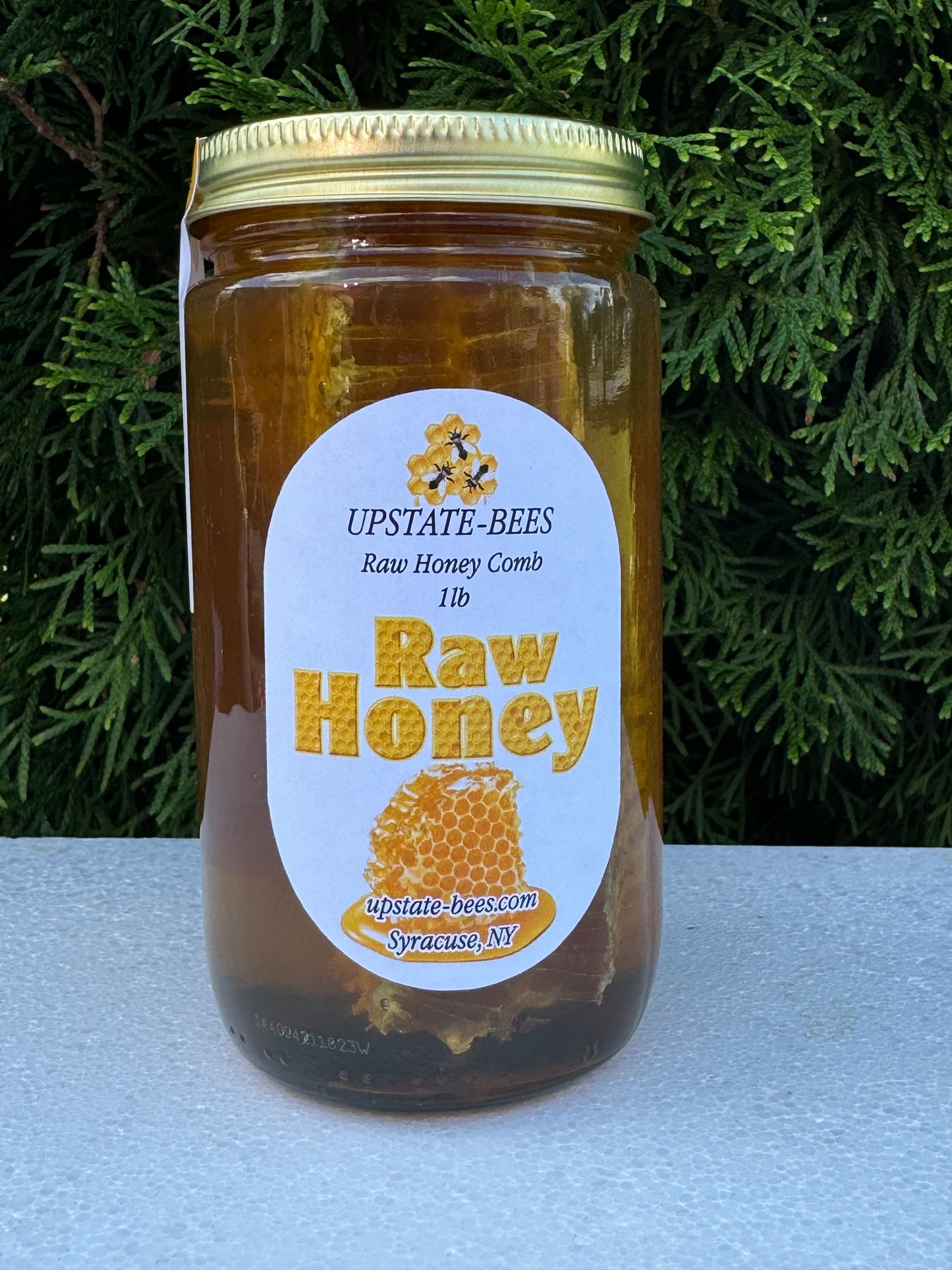 RAW HONEY COMB 1LB 100% PURE UNFILTERED USA HONEYCOMB. FREE SHIPPING!